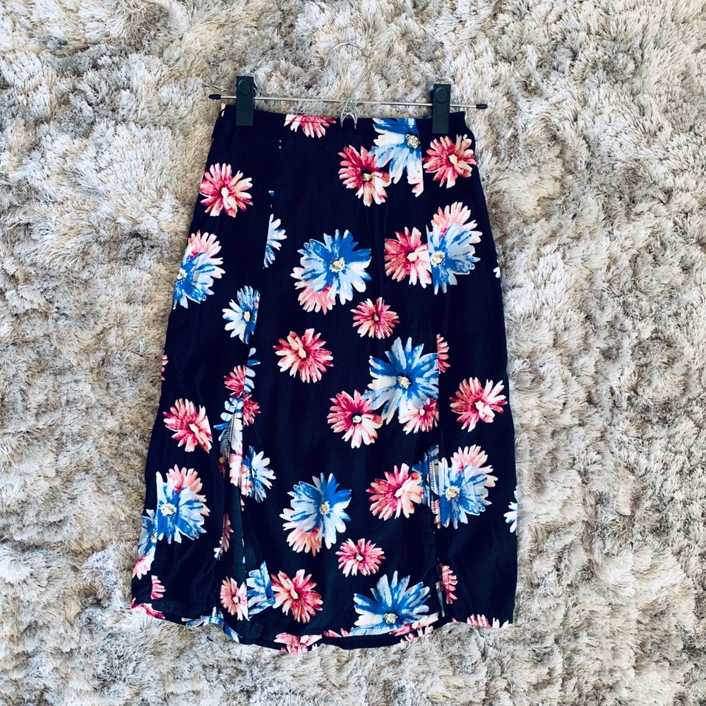 Floral Print Skirt
